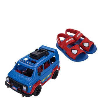 Sandalia-Vermelha-e-Azul-Kids-Velcro-|-Homem-aranha-Tamanho--25---Cor--AZUL-0